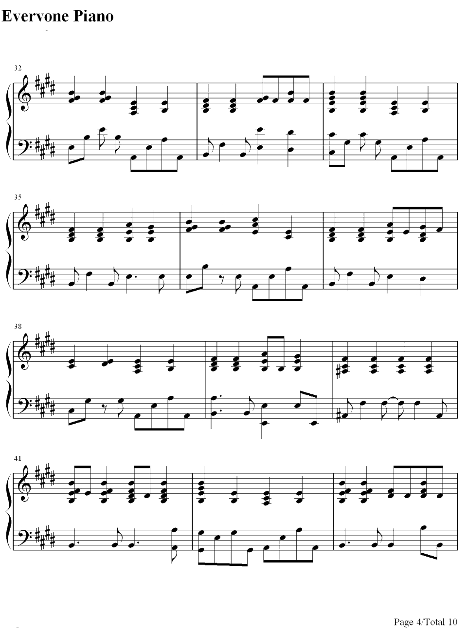 天使たちのメロディー钢琴谱-川岛爱川嶋あい-川嶋あい4