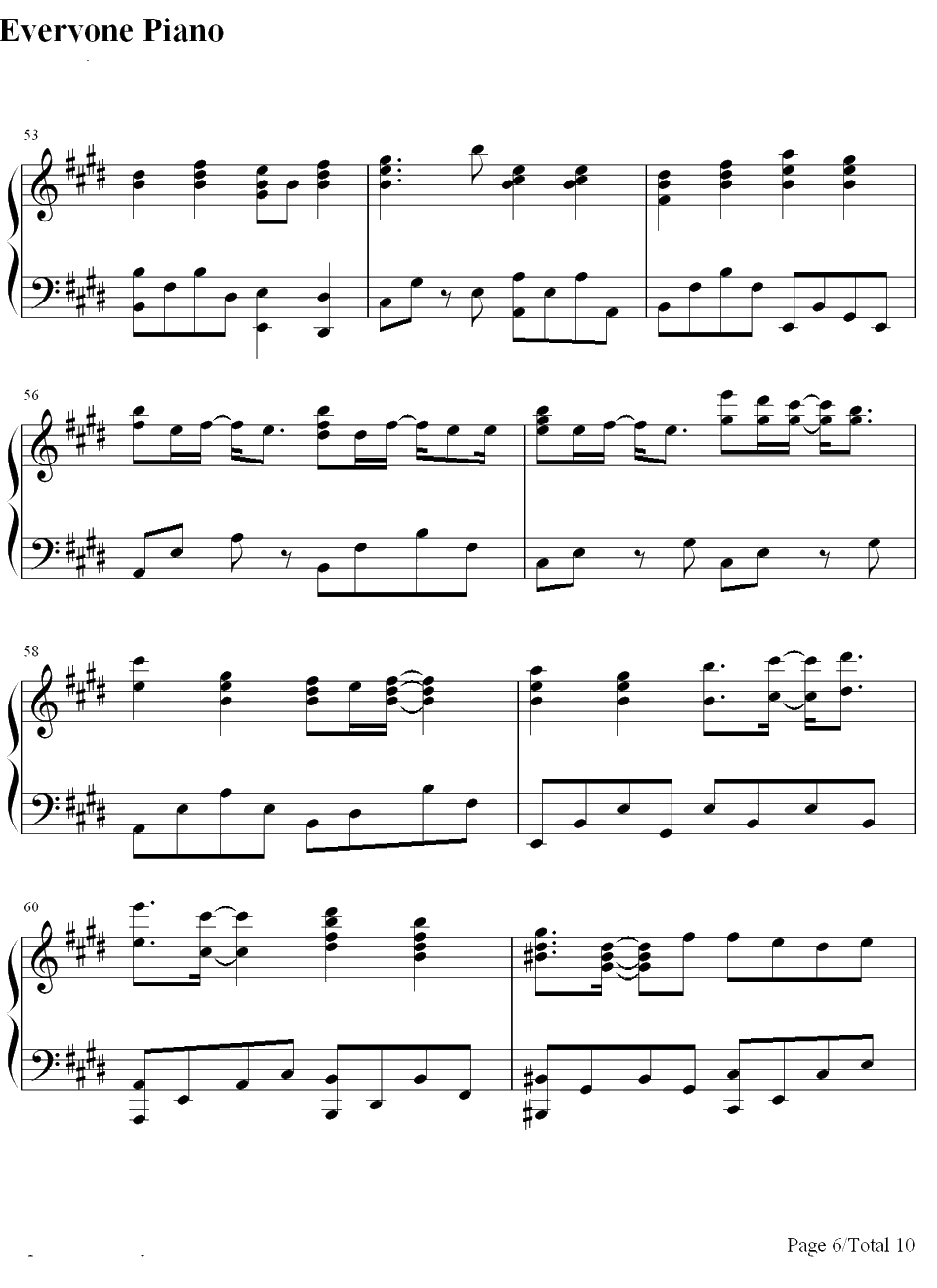 天使たちのメロディー钢琴谱-川岛爱川嶋あい-川嶋あい6