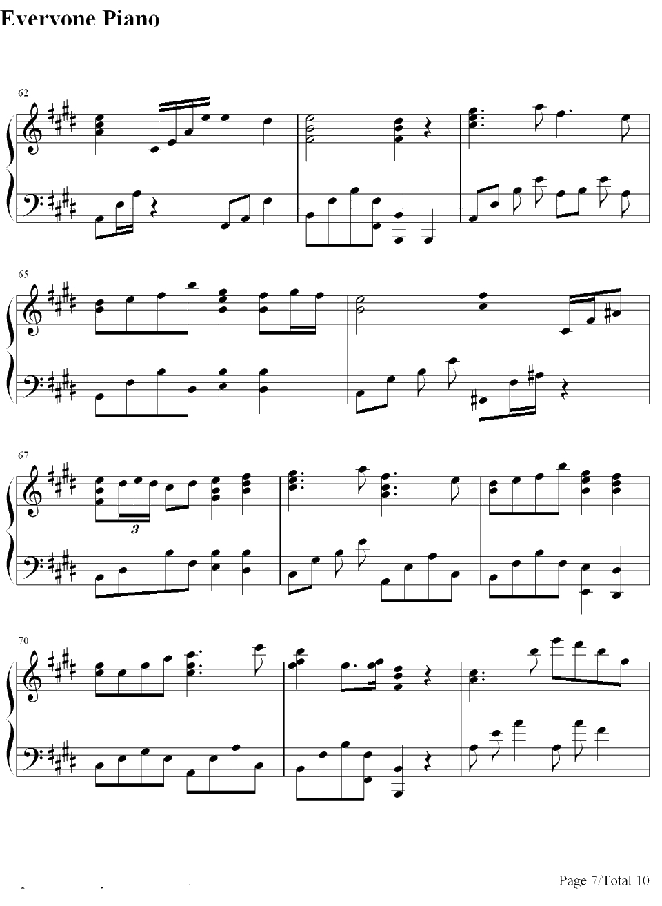 天使たちのメロディー钢琴谱-川岛爱川嶋あい-川嶋あい7