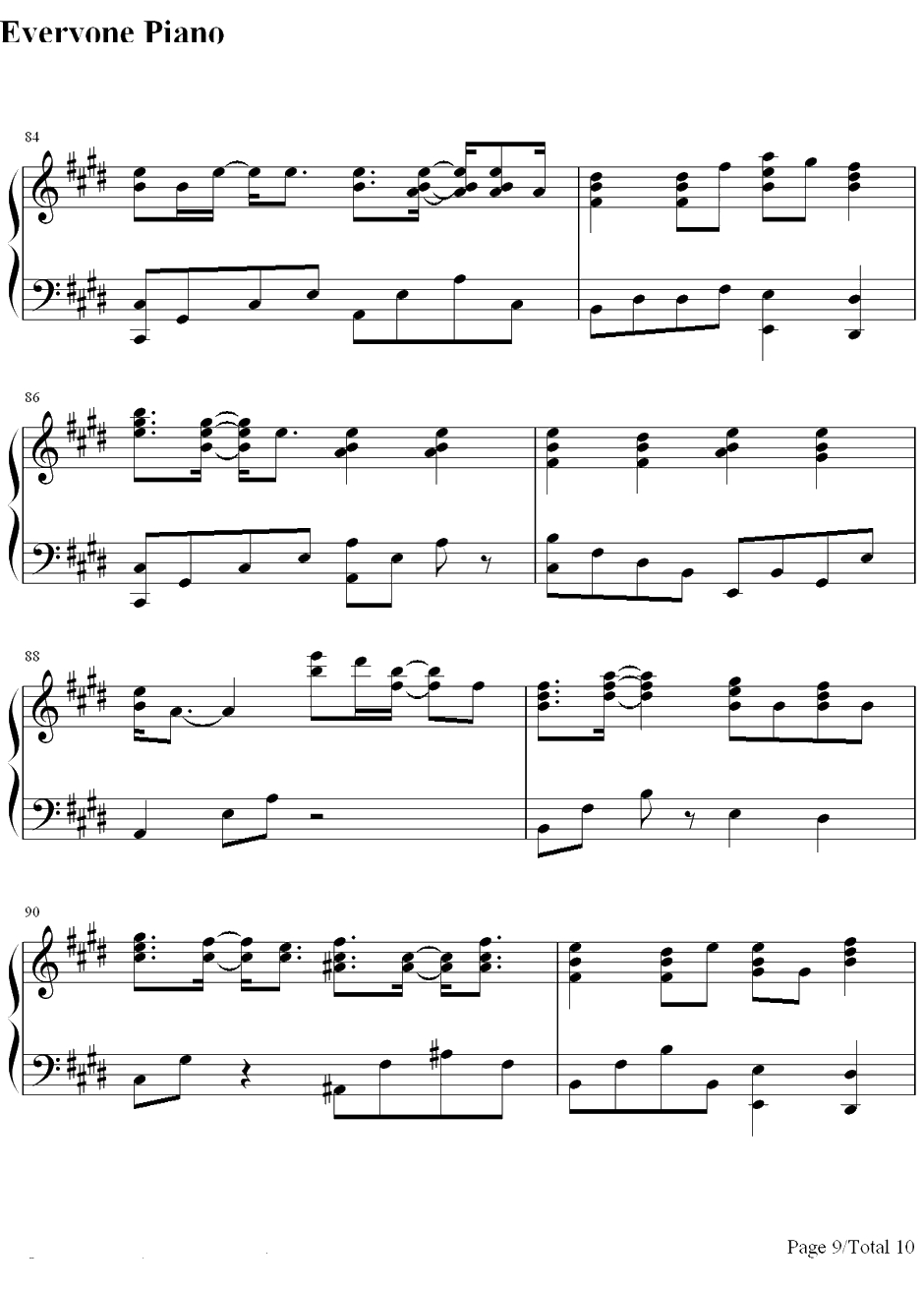 天使たちのメロディー钢琴谱-川岛爱川嶋あい-川嶋あい9