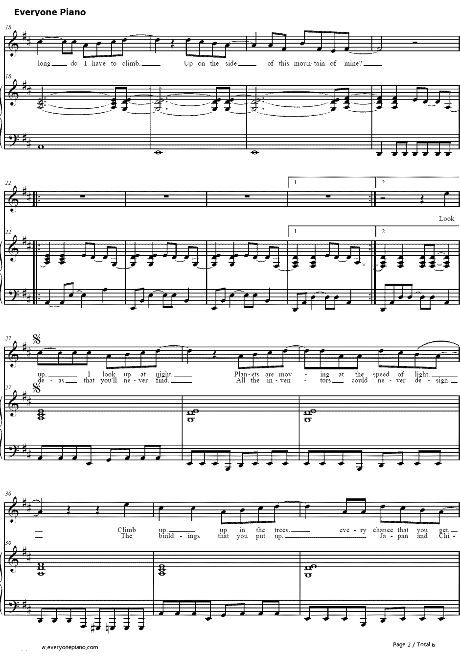 Speed of Sound钢琴谱-Coldplay2