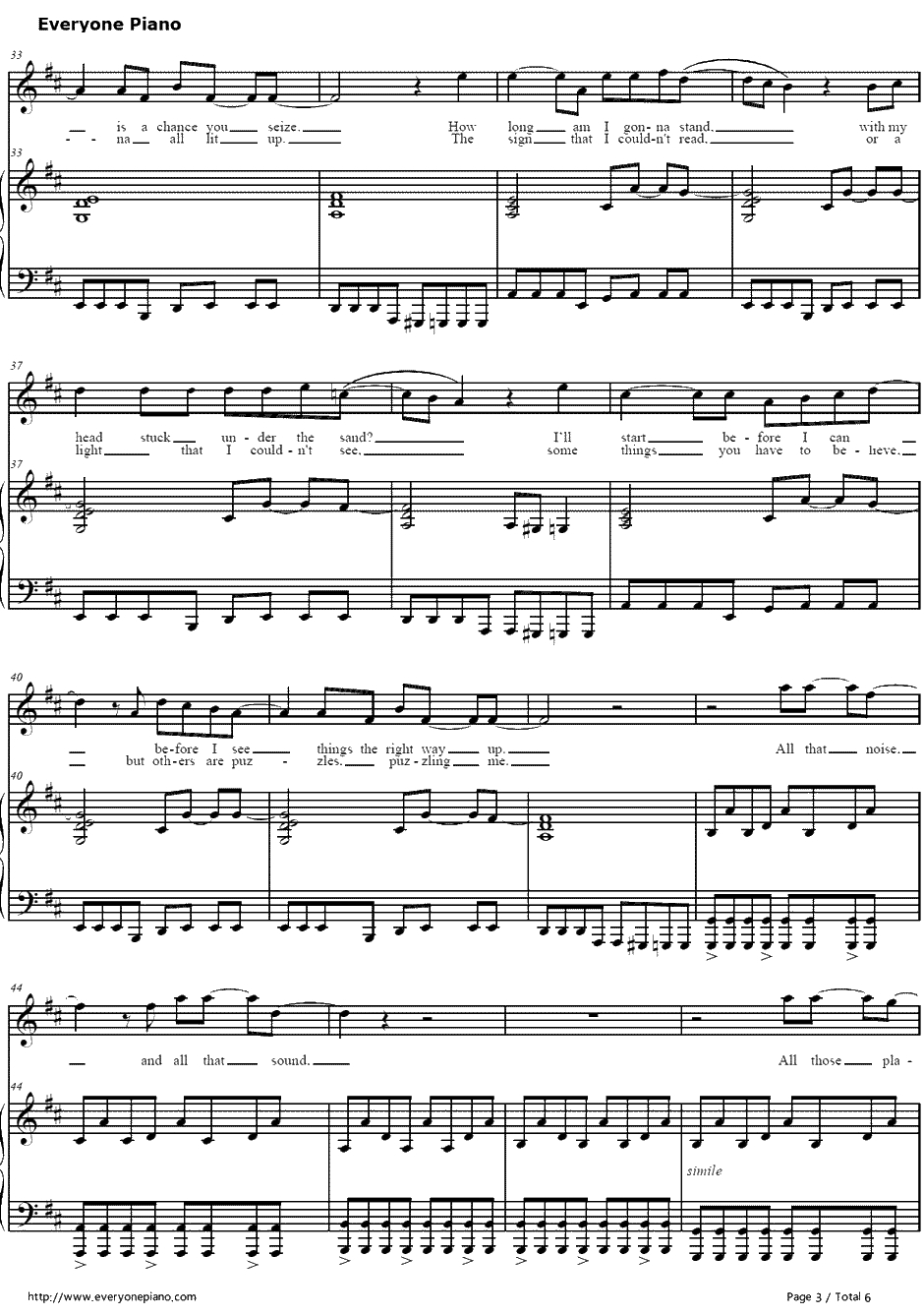 Speed of Sound钢琴谱-Coldplay3