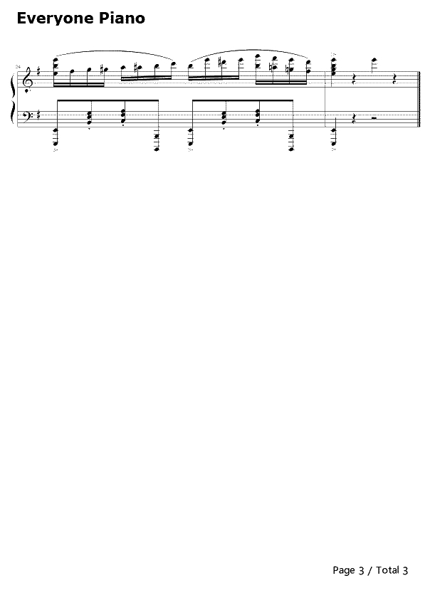 secret（慢板）钢琴谱-周杰伦-secret（慢板）3