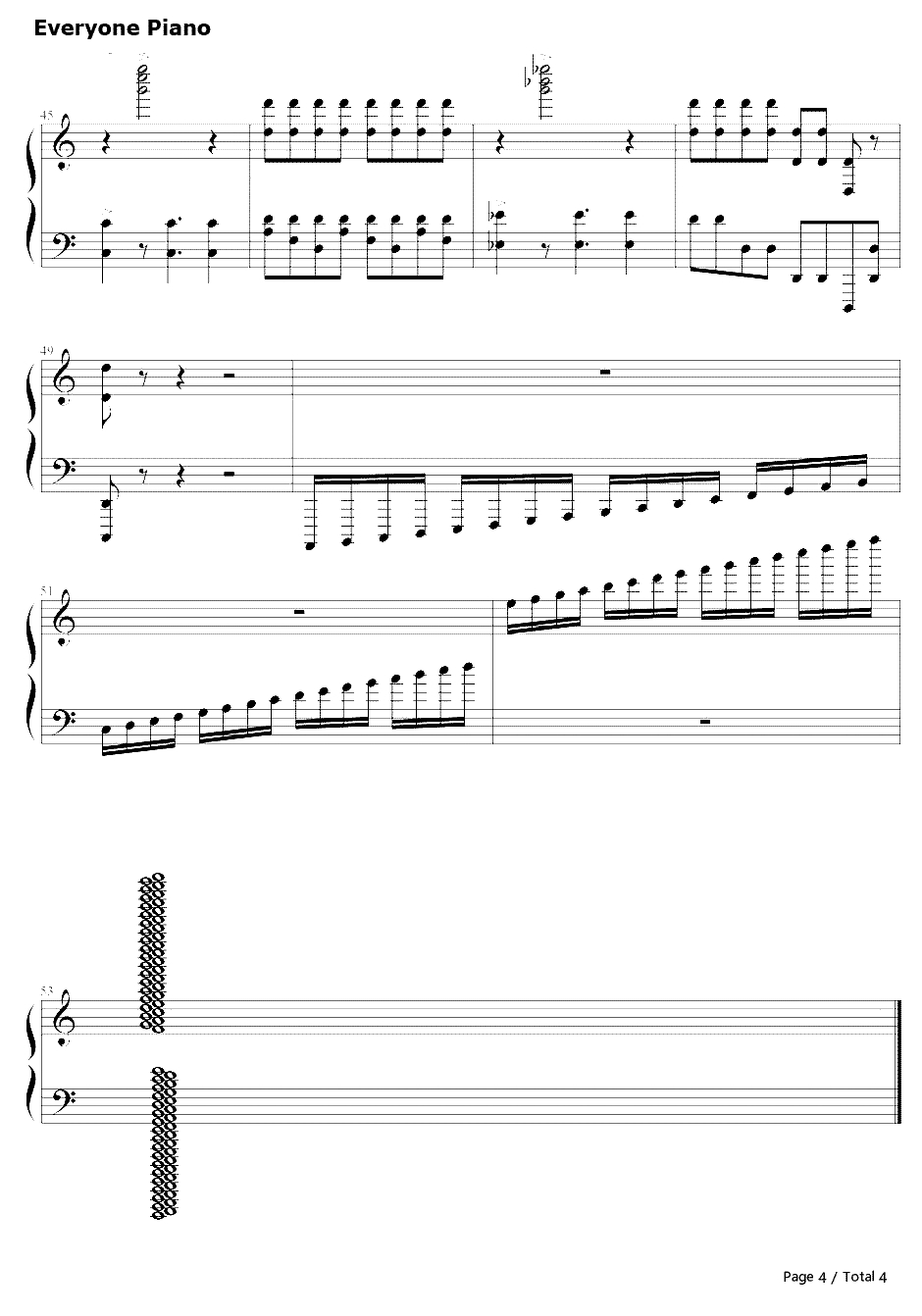 死亡华尔兹简易版钢琴谱-JohnArthurStump-死亡华尔兹简易版4