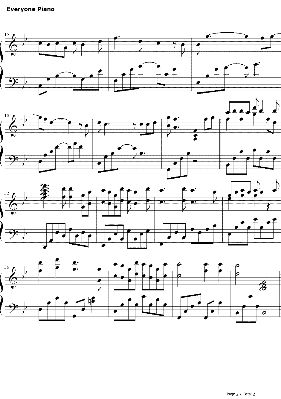 我们好像在哪见过钢琴谱-小柯&杨宗纬&叶蓓-《咱们结婚吧》片尾曲2