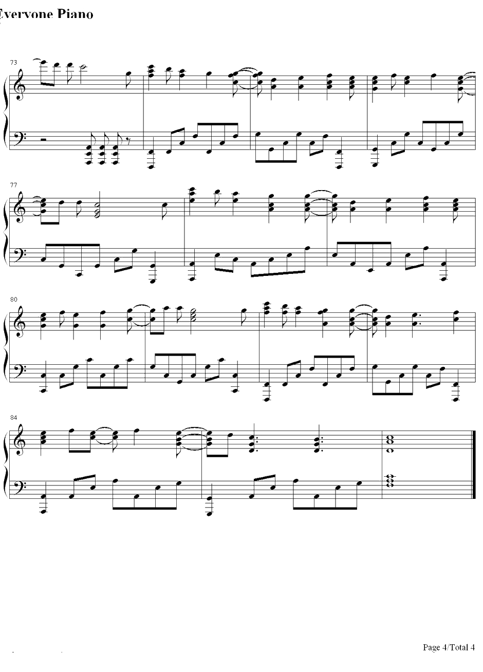 My Dearest钢琴谱-Supercell-《罪恶王冠》片头曲4