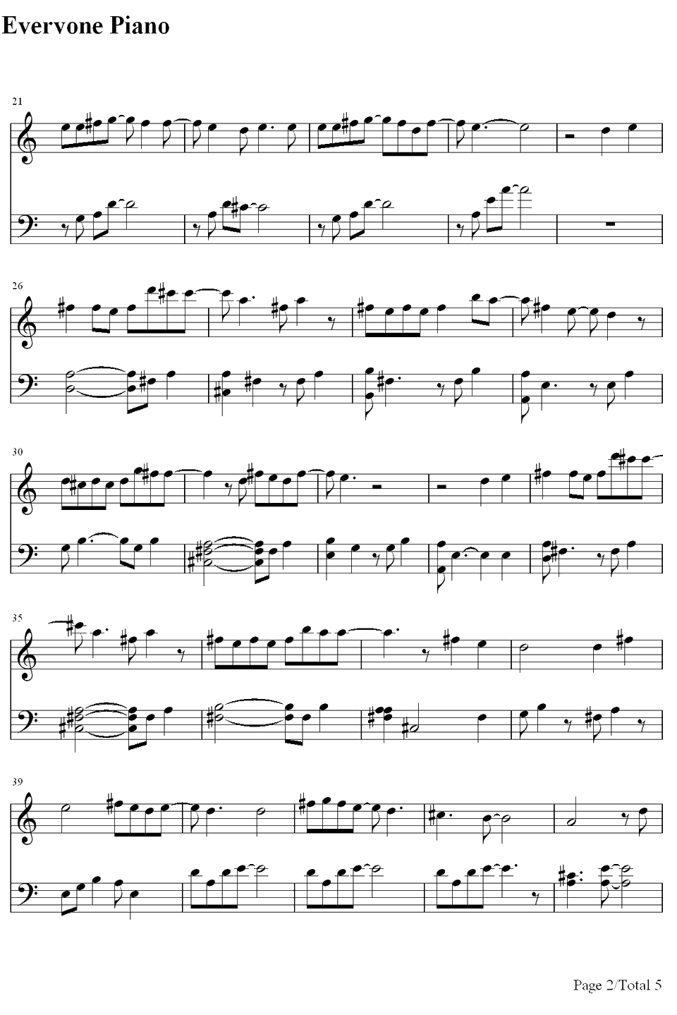 Pretty Boy钢琴谱-M2M2