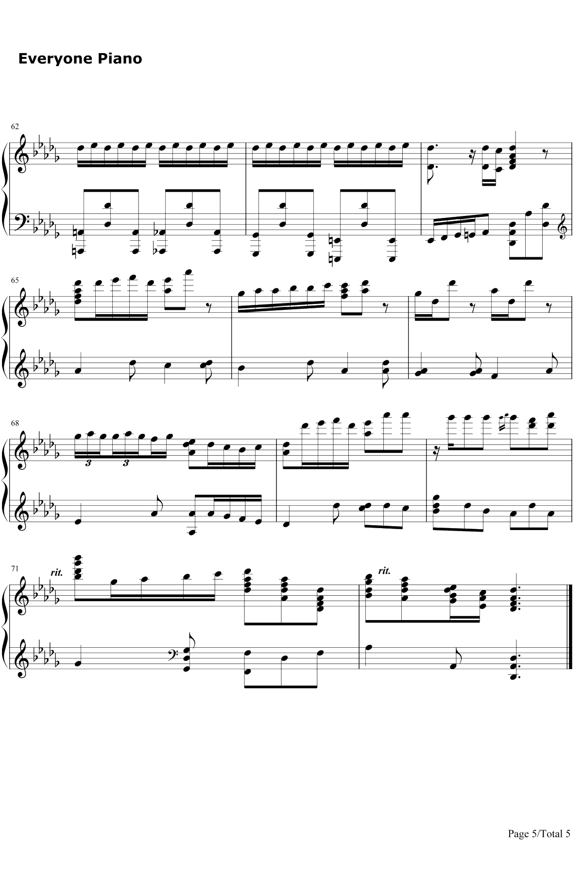 Homecoming钢琴谱-JonSchmidt5