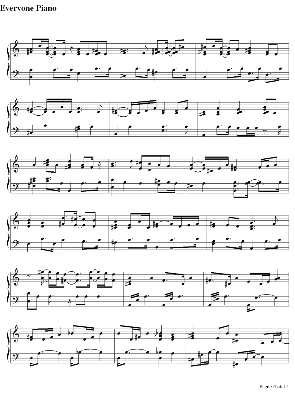 Greatest Love of All钢琴谱-WhitneyHouston3