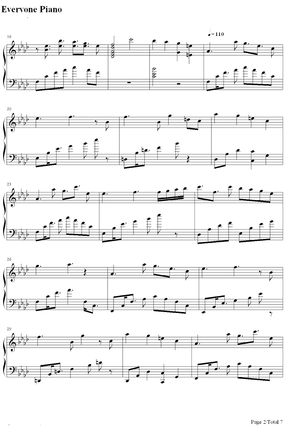 梦、时々钢琴谱-触手猴2