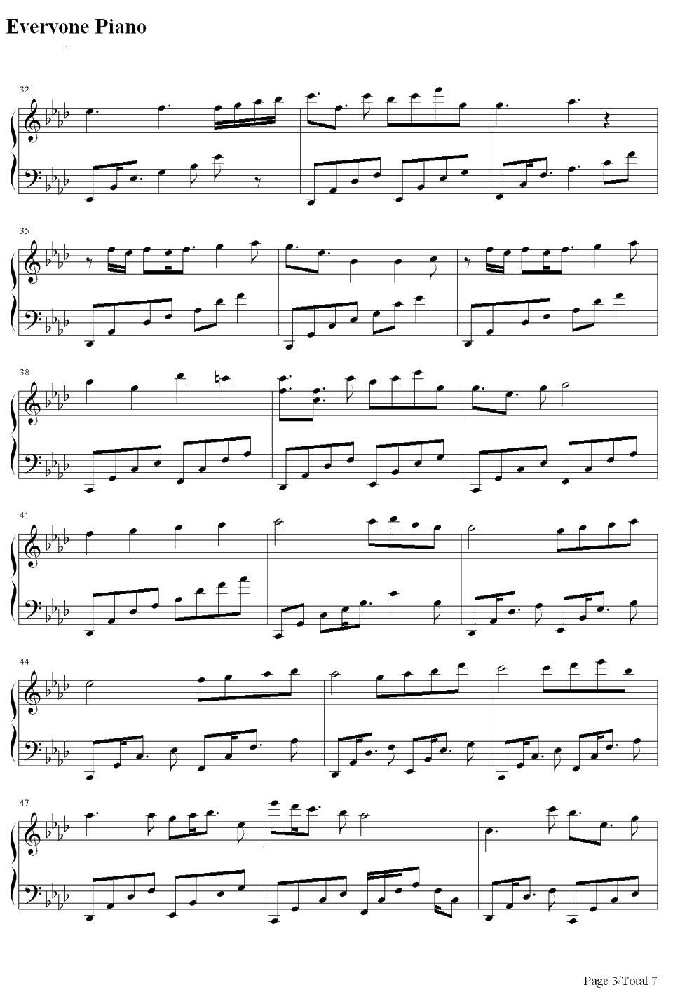 梦、时々钢琴谱-触手猴3