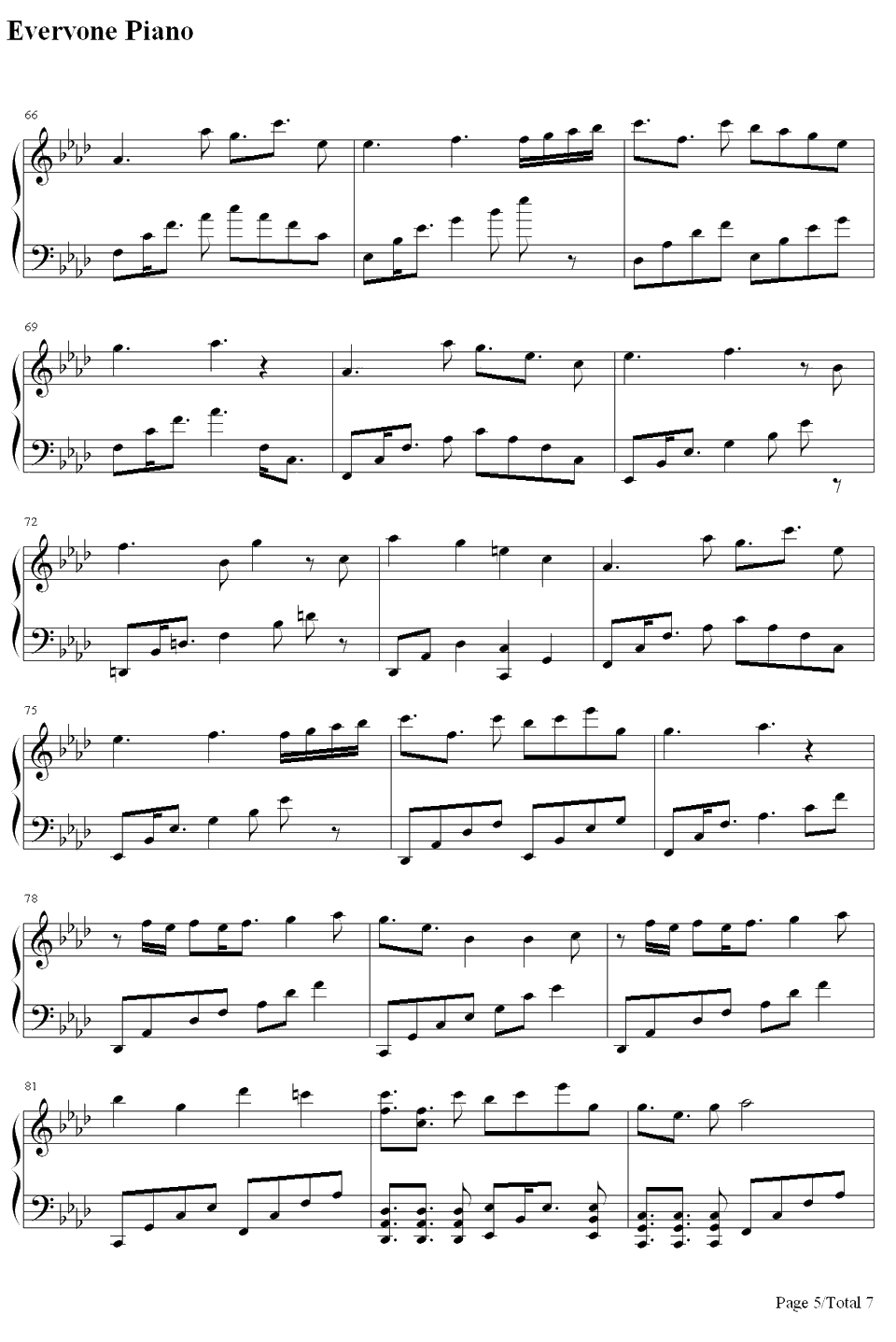 梦、时々钢琴谱-触手猴5