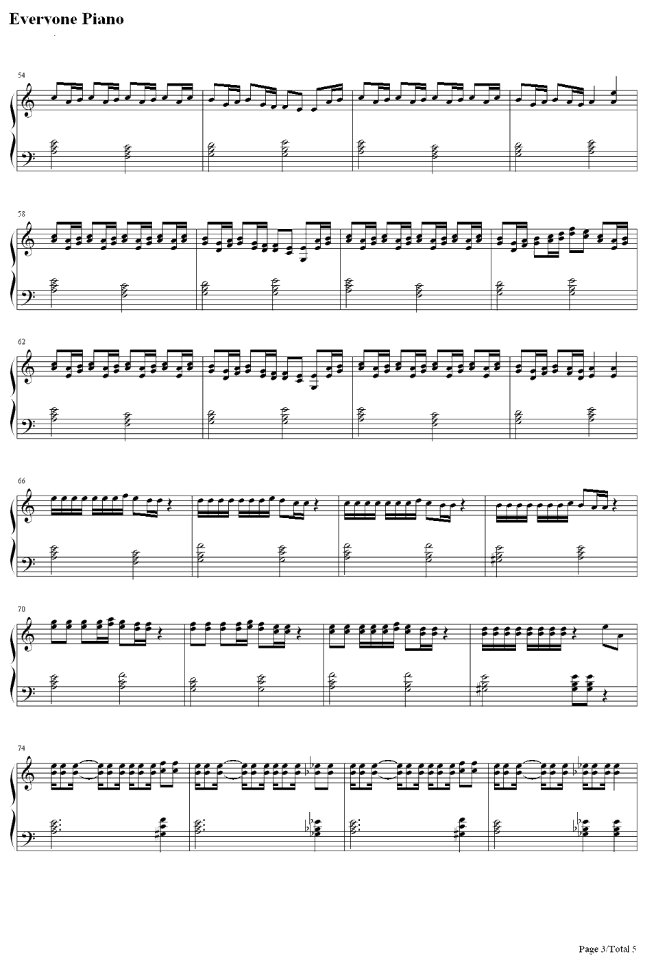 パラジクロロベンゼン钢琴谱-镜音レン3