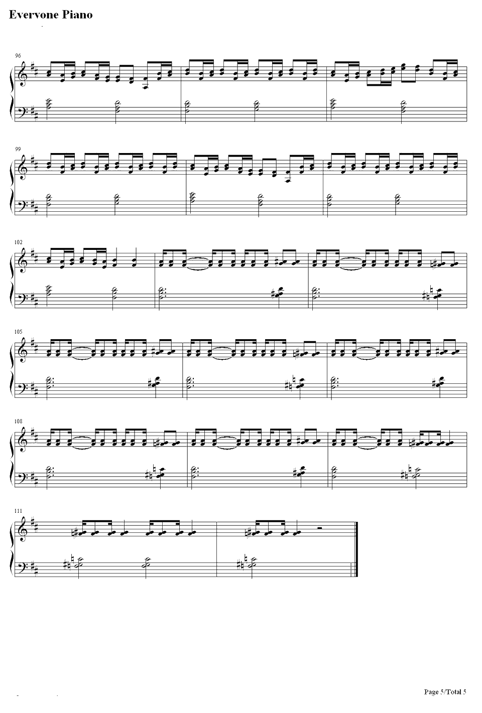 パラジクロロベンゼン钢琴谱-镜音レン5