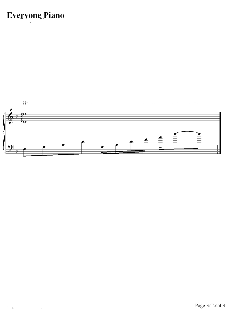 痴情冢钢琴谱-贾青-《天龙八部》片尾主题歌暨插曲3