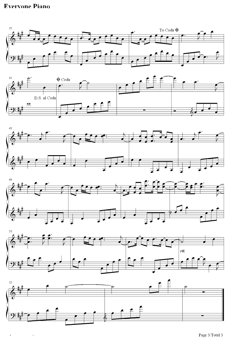 In The Morning Light钢琴谱-雅尼（Yanni）3