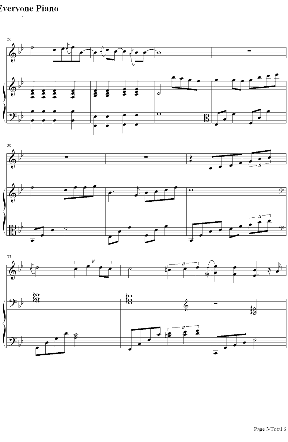 虹之间钢琴谱-金贵晟-《爱情公寓4》插曲3