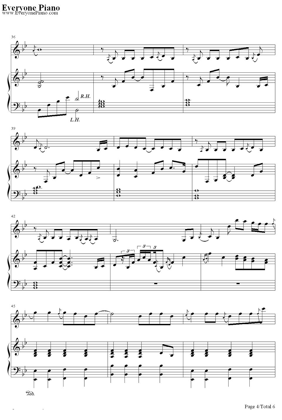 虹之间钢琴谱-金贵晟-《爱情公寓4》插曲4