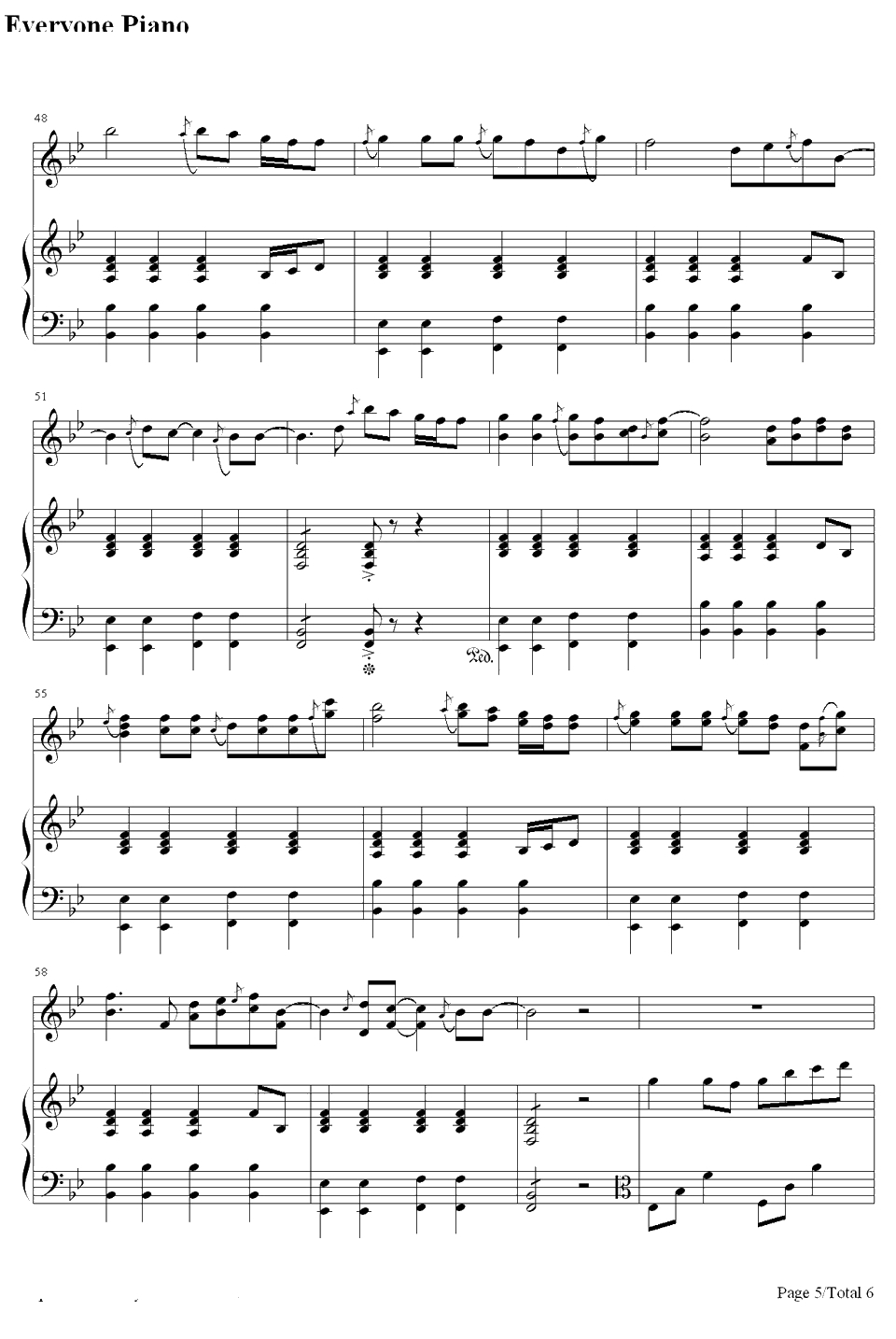 虹之间钢琴谱-金贵晟-《爱情公寓4》插曲5