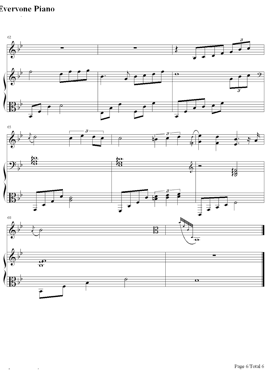 虹之间钢琴谱-金贵晟-《爱情公寓4》插曲6