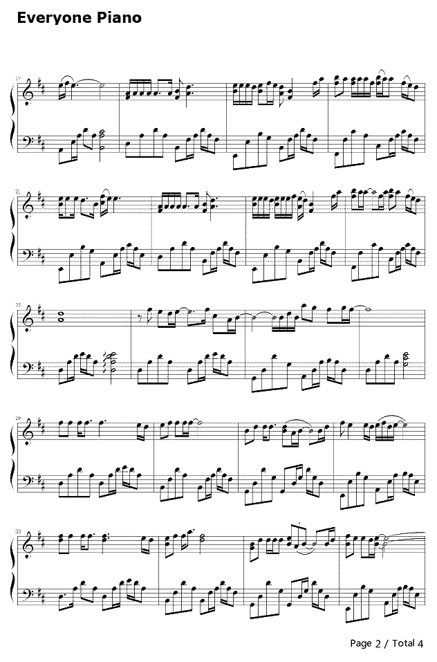 我可以抱你吗钢琴谱-张惠妹-我可以抱你吗2