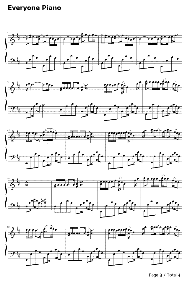 我可以抱你吗钢琴谱-张惠妹-我可以抱你吗3