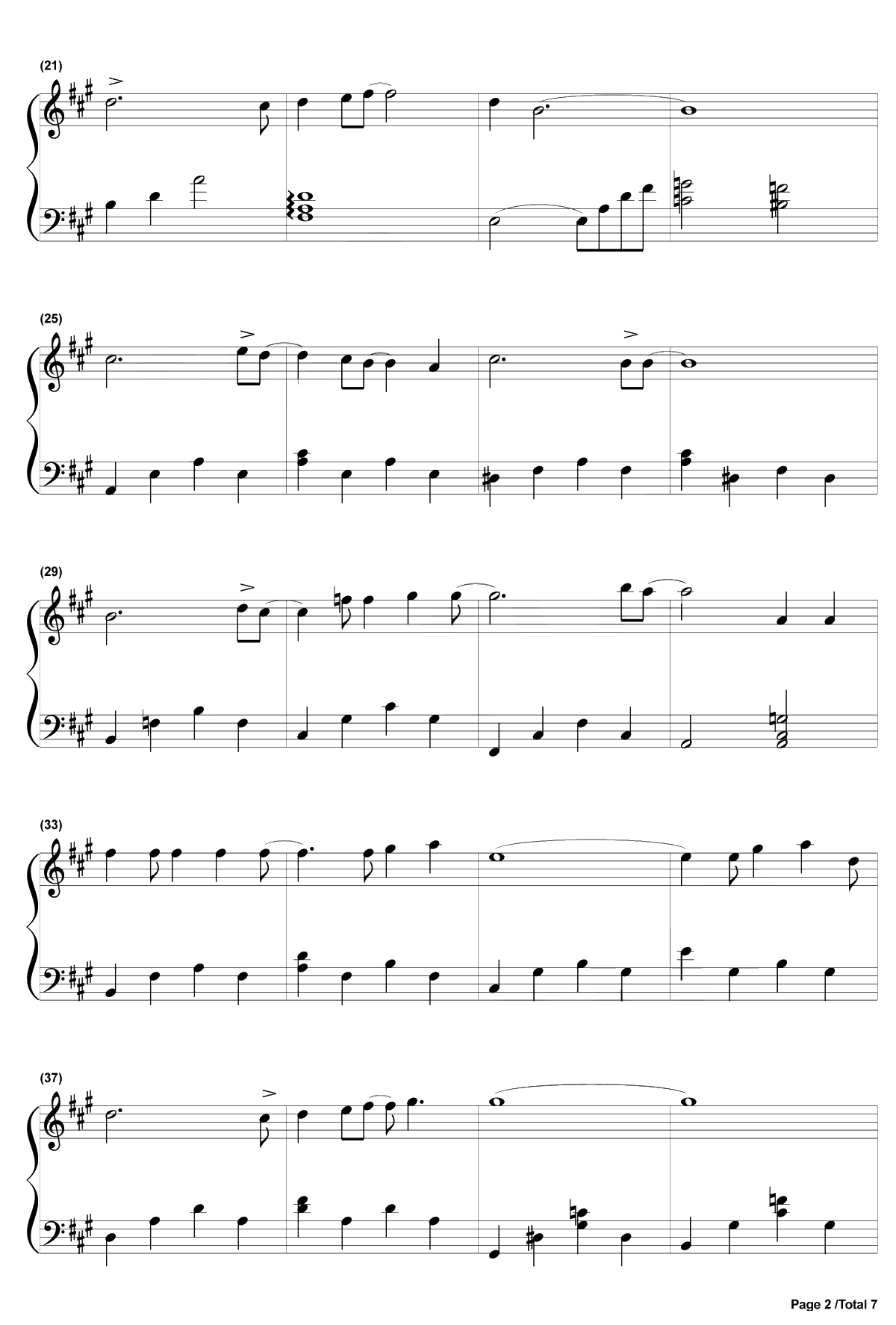 爱的回归线钢琴谱-陈韵若陈每文-爱情公寓3插曲2