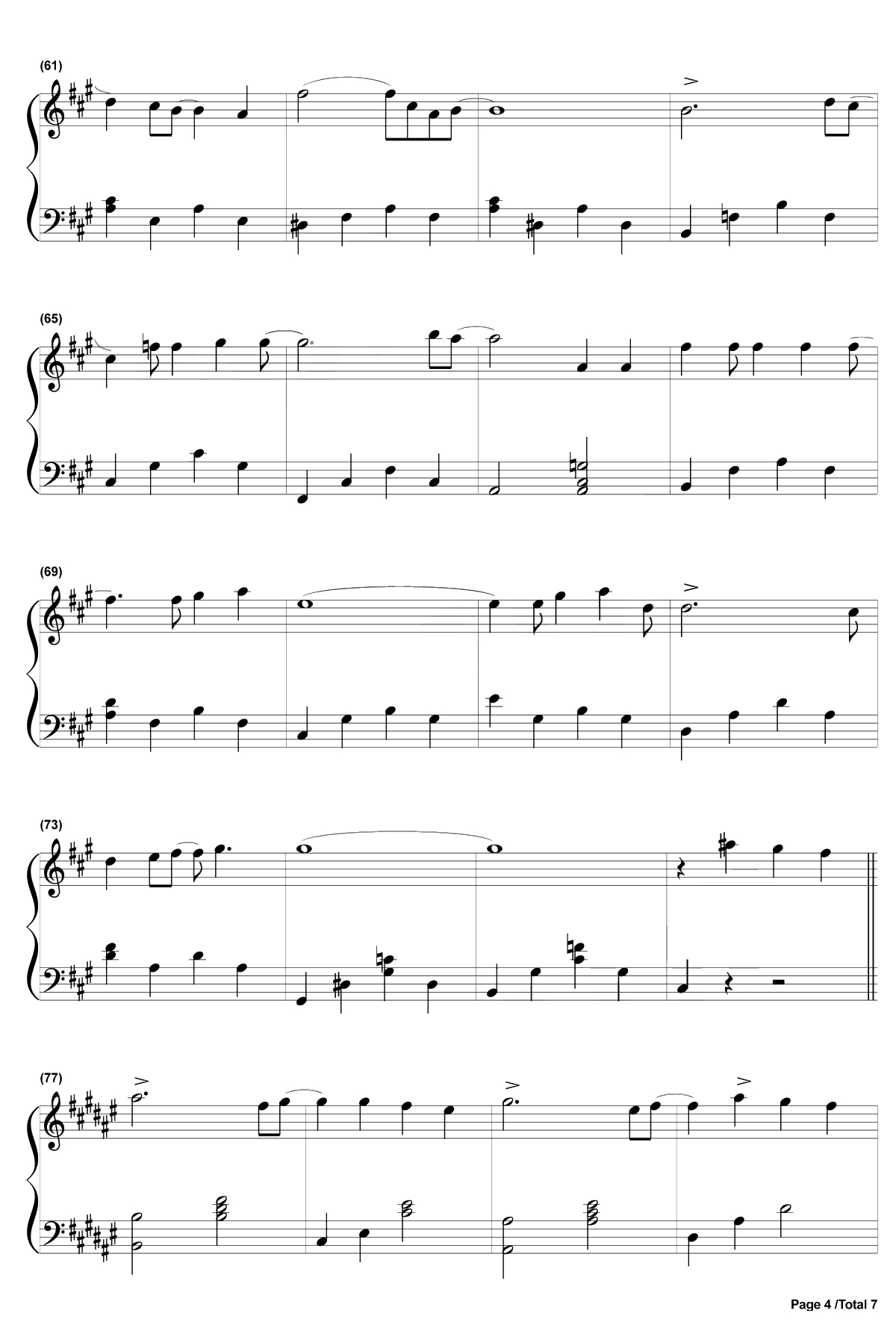 爱的回归线钢琴谱-陈韵若陈每文-爱情公寓3插曲4