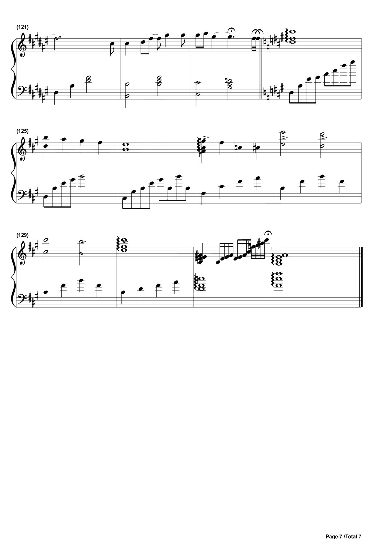 爱的回归线钢琴谱-陈韵若陈每文-爱情公寓3插曲7