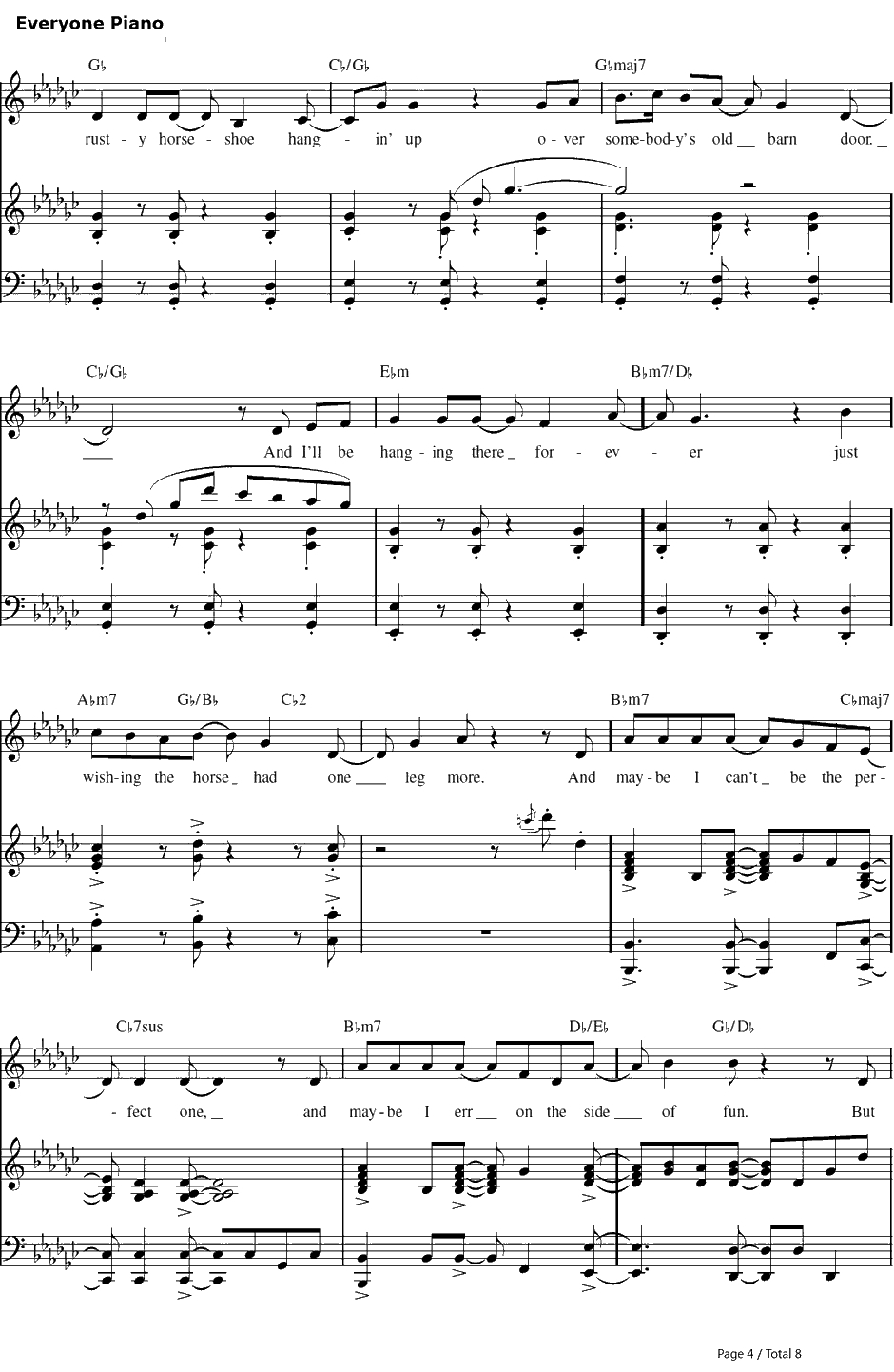 More Than Justthe Spare钢琴谱-KristenAnderson-Lopez&RobertLopez-冰雪奇缘插曲4