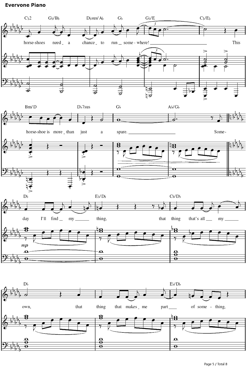 More Than Justthe Spare钢琴谱-KristenAnderson-Lopez&RobertLopez-冰雪奇缘插曲5