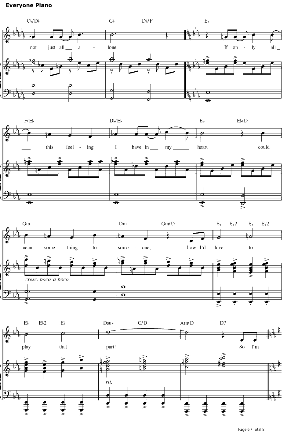 More Than Justthe Spare钢琴谱-KristenAnderson-Lopez&RobertLopez-冰雪奇缘插曲6