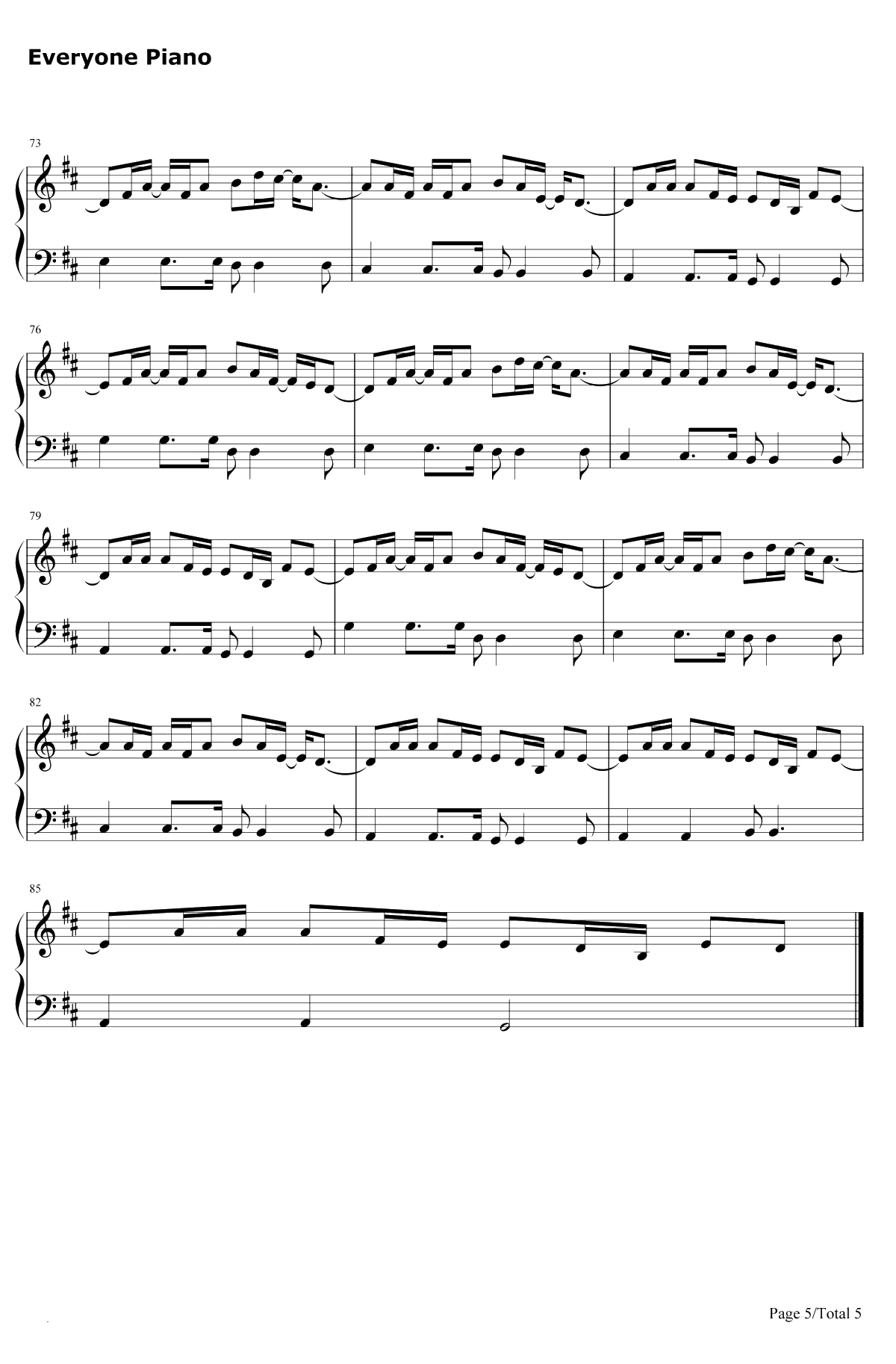 The Man钢琴谱-AloeBlacc5