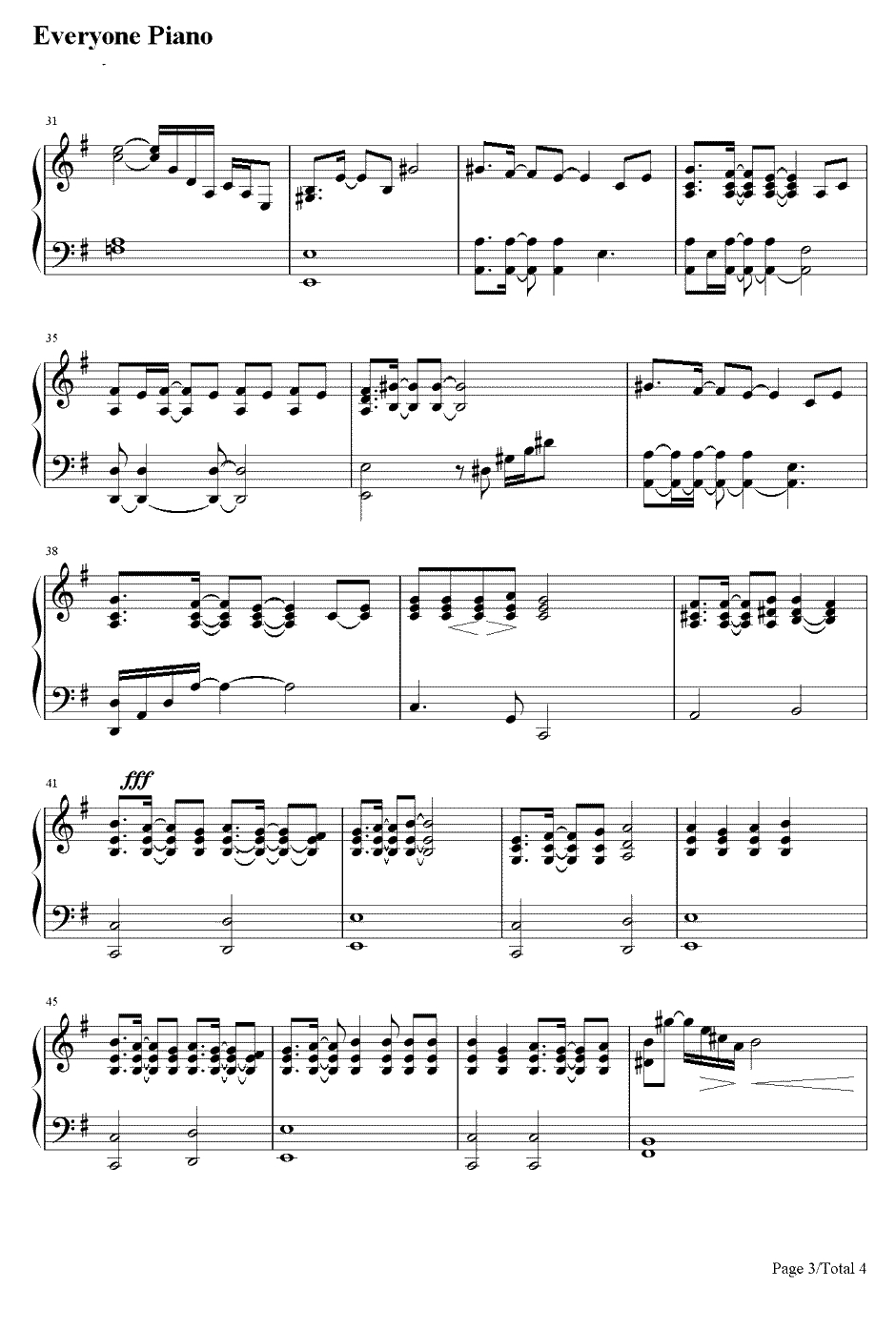 for real生者的赞歌伴奏钢琴谱-徳山秀典-最游记主题曲3