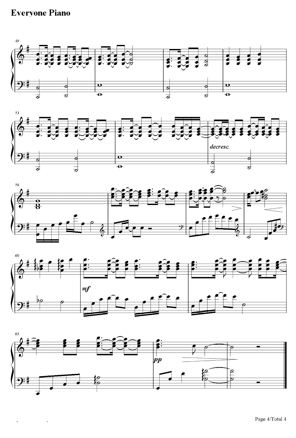 for real生者的赞歌伴奏钢琴谱-徳山秀典-最游记主题曲4