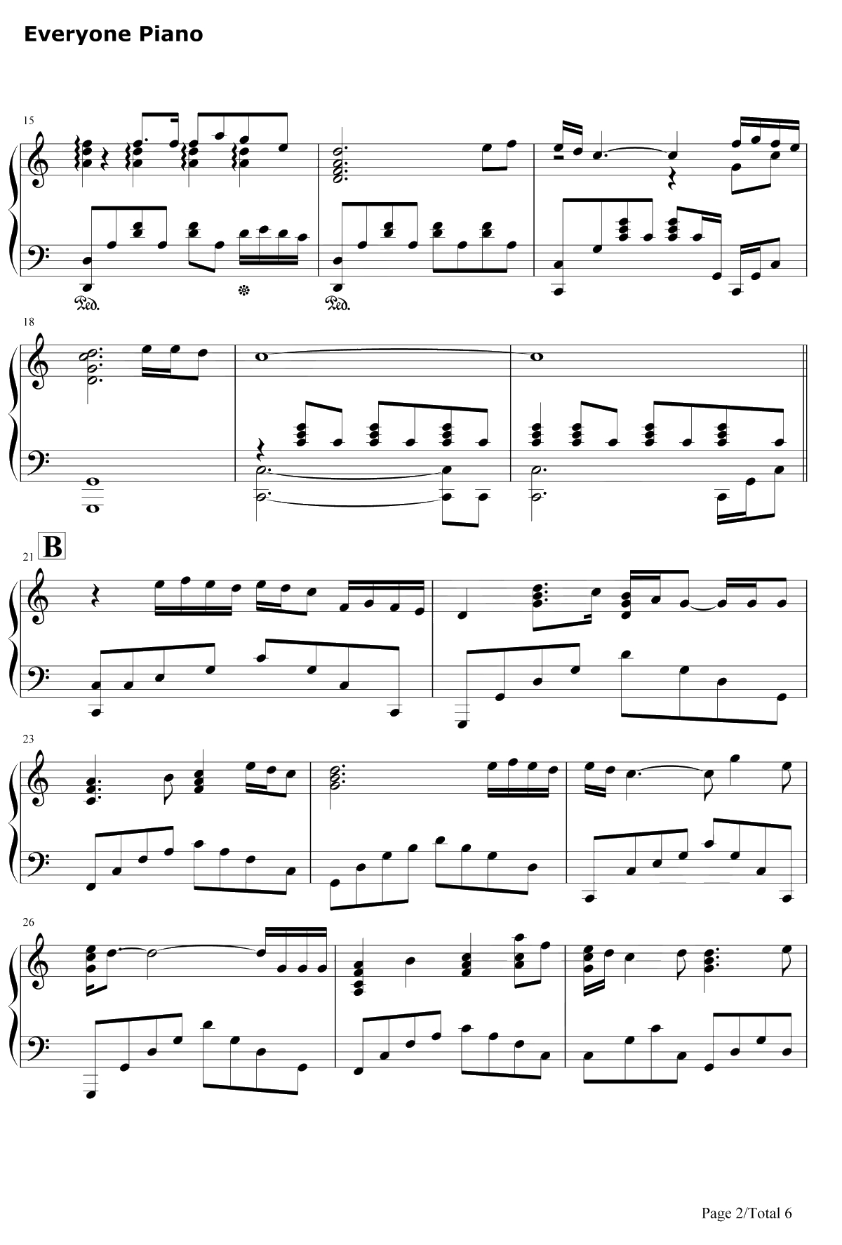 (Everything I Do)Do It for You钢琴谱-布莱恩•亚当斯-罗宾汉主题曲2