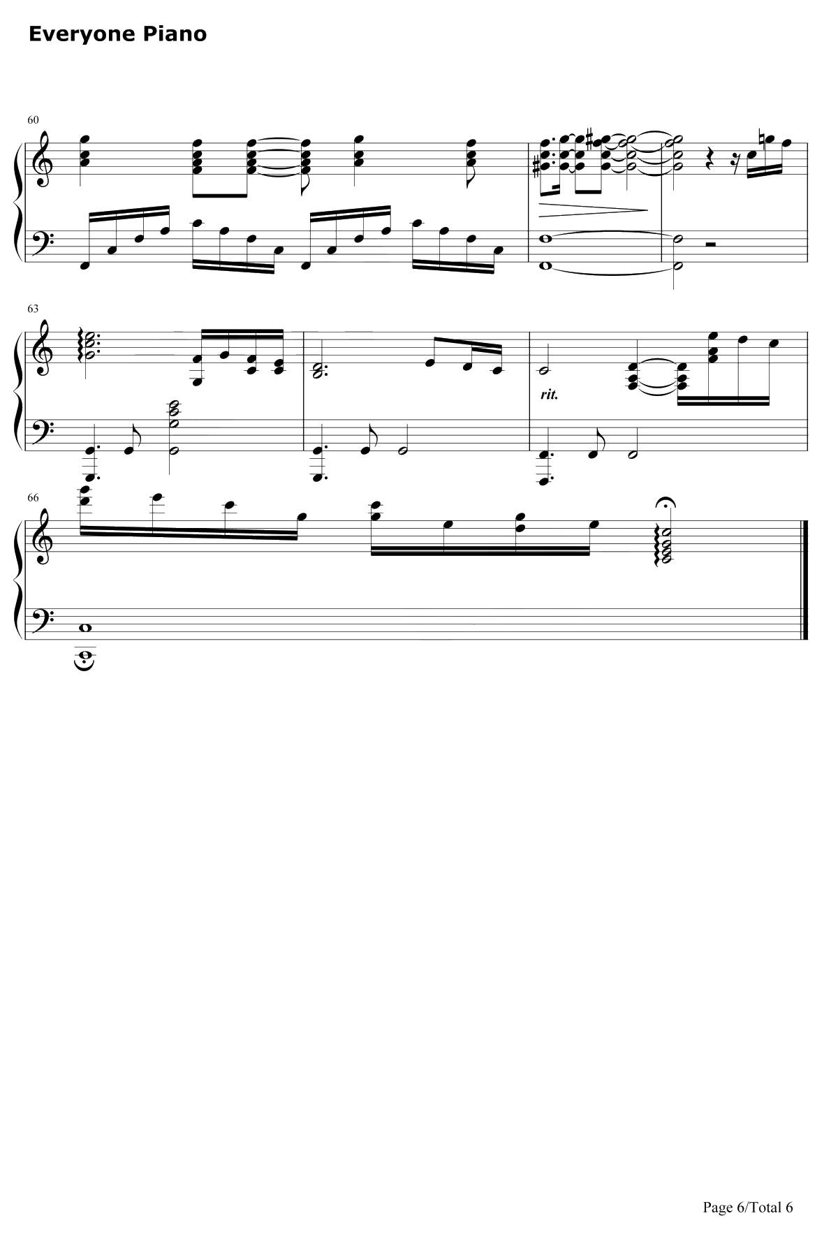 (Everything I Do)Do It for You钢琴谱-布莱恩•亚当斯-罗宾汉主题曲6