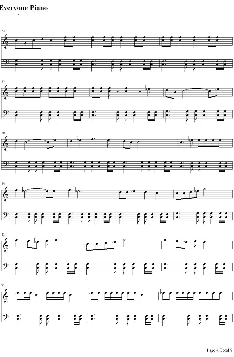 Bottoms Up钢琴谱-TreySongz&NickiMinaj4