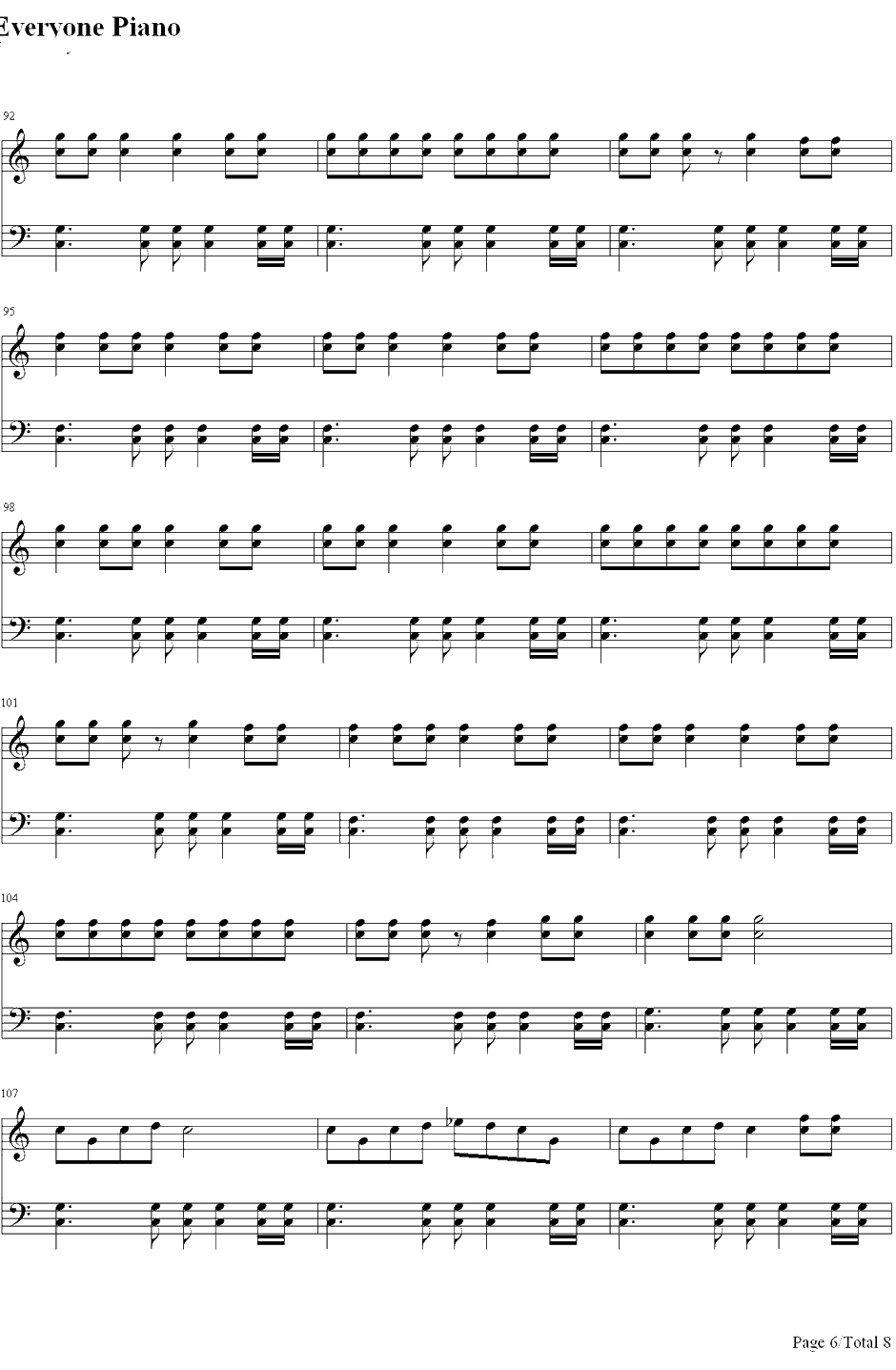 Bottoms Up钢琴谱-TreySongz&NickiMinaj6