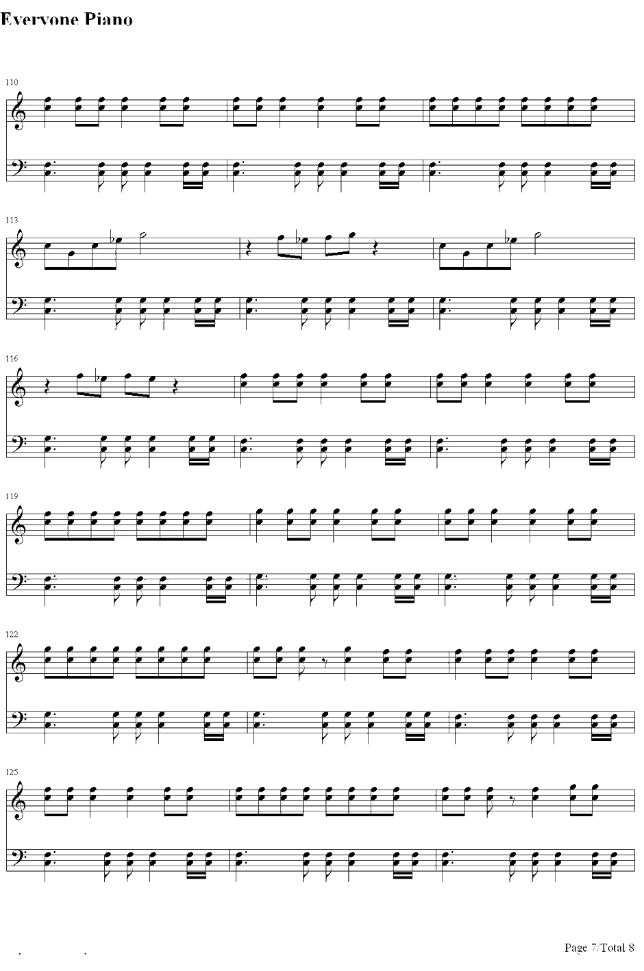 Bottoms Up钢琴谱-TreySongz&NickiMinaj7