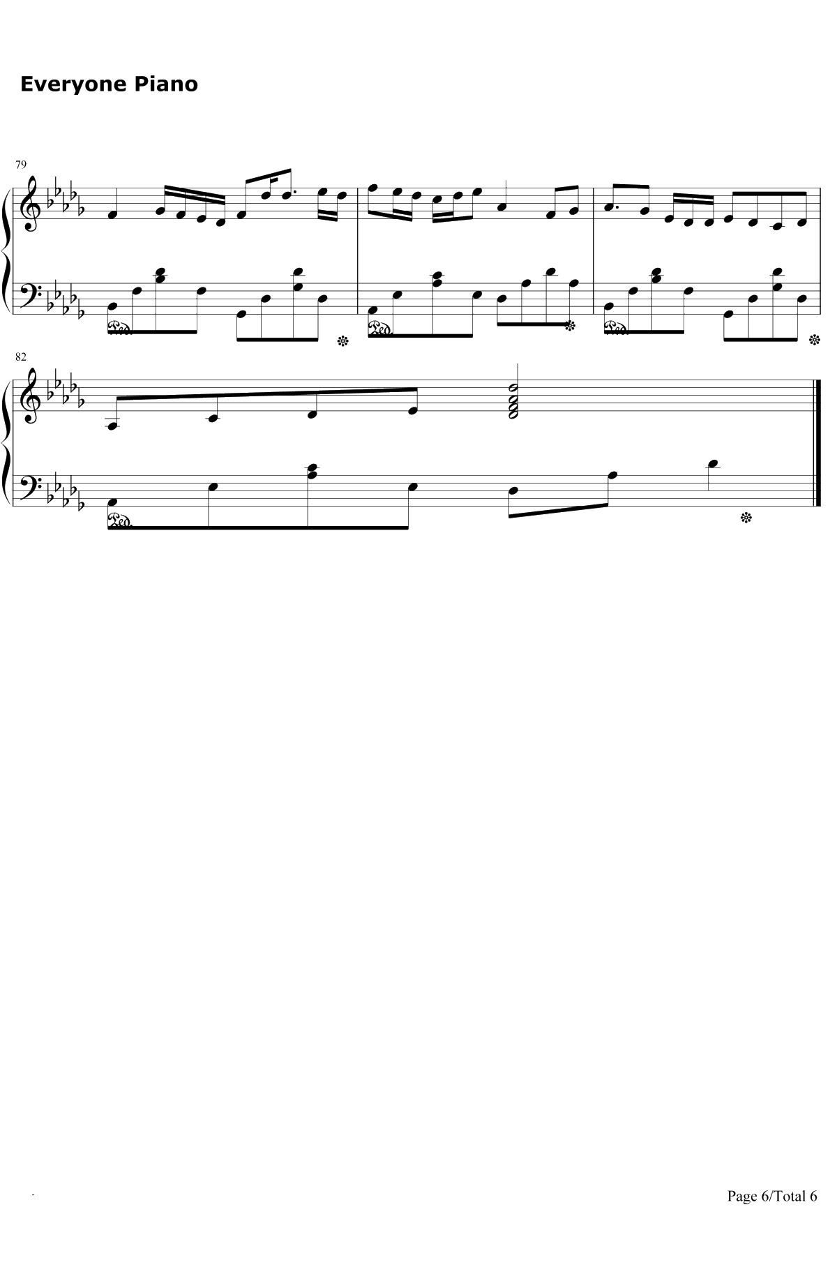 ぼくらのレットイットビー钢琴谱-初音未来-6