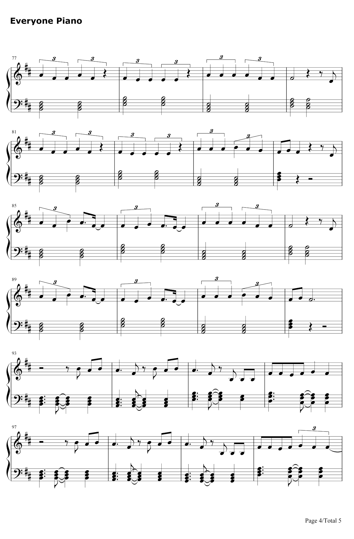 Can't Remember to Forget You钢琴谱-Shakira&Rihanna4