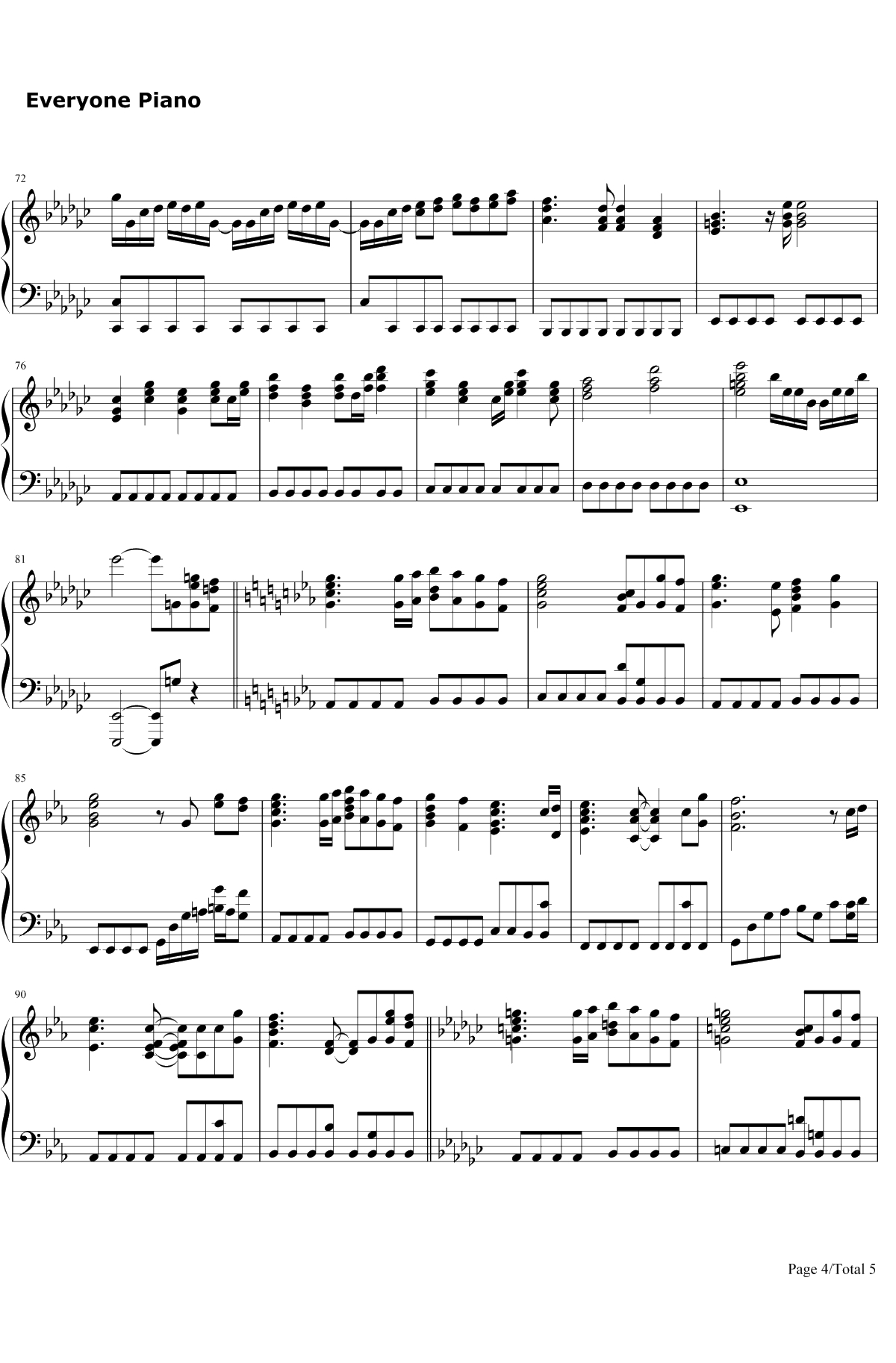 Vestige钢琴谱-T.M.Revolution-ヴェスティージ-机动战士高达SEEDDESTINYOST4