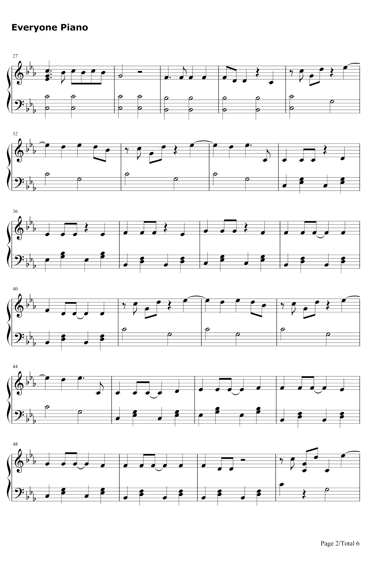 Jolene钢琴谱-MileyCyrus2