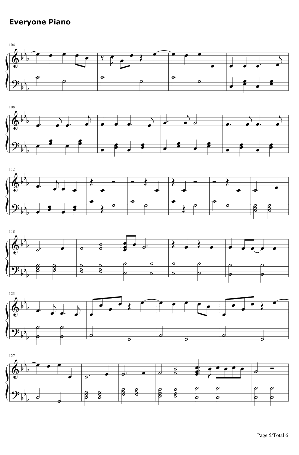 Jolene钢琴谱-MileyCyrus5