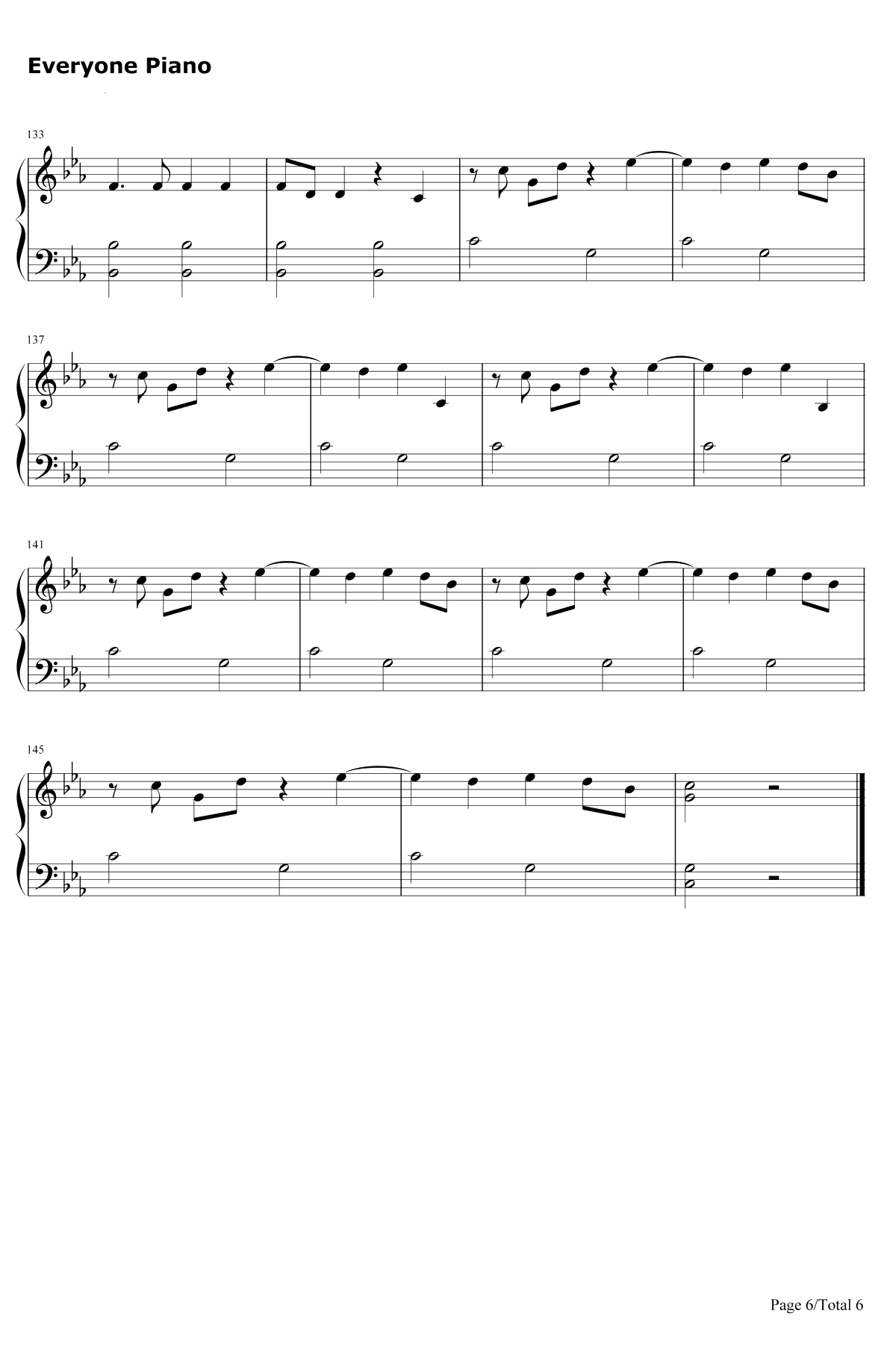 Jolene钢琴谱-MileyCyrus6