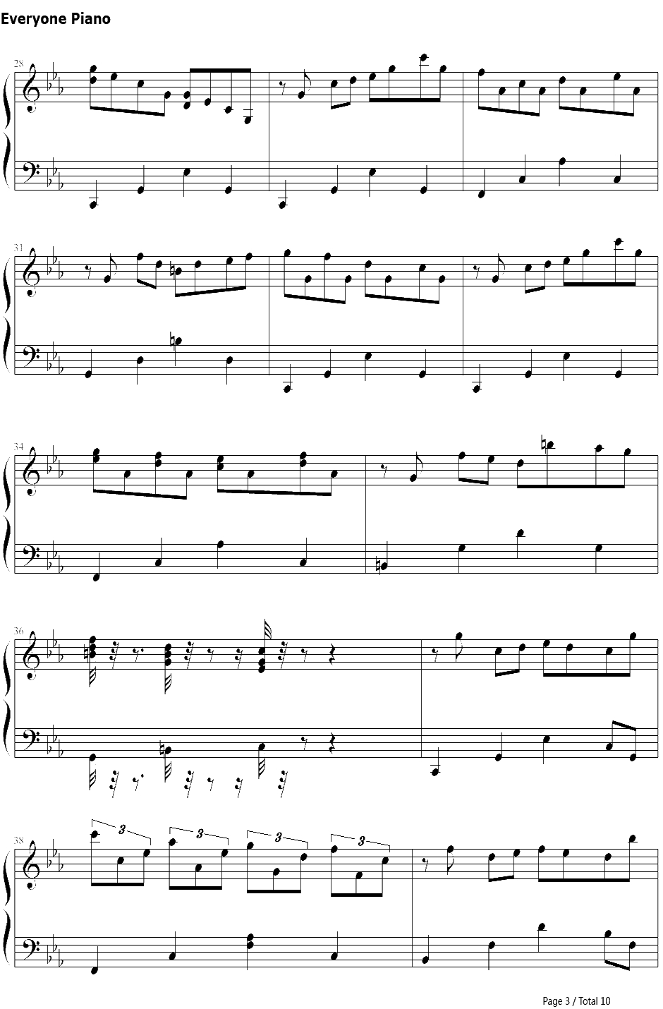 克罗地亚第三号狂想曲钢琴谱-ELLOCZ（SUPERELLOCZ）3