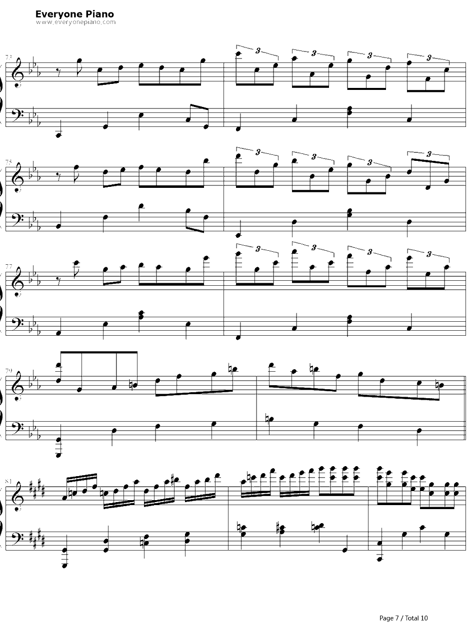 克罗地亚第三号狂想曲钢琴谱-ELLOCZ（SUPERELLOCZ）7