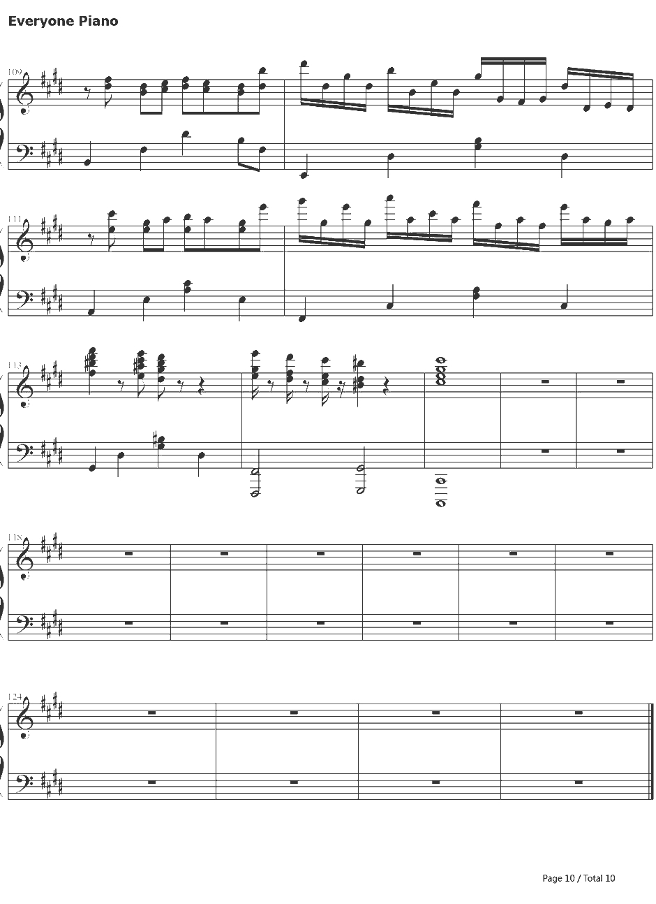 克罗地亚第三号狂想曲钢琴谱-ELLOCZ（SUPERELLOCZ）10