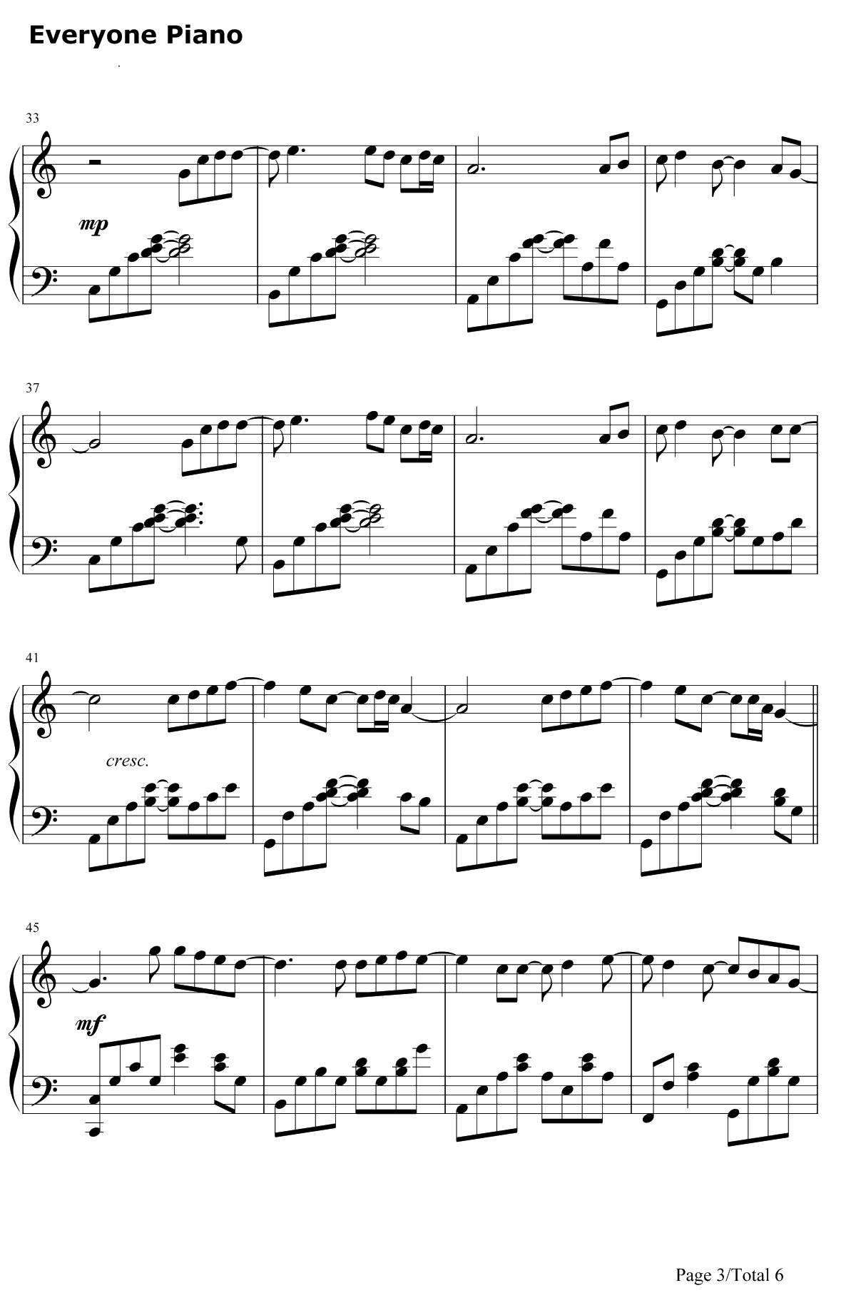 此情可待钢琴谱-RichardMarx-Right Here Waiting3